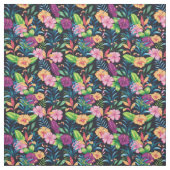 Tissu Motif floral multicolore (Échantillon)