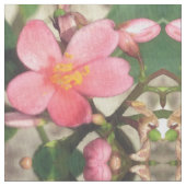 Tissu Motif floral rose (fermé)