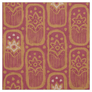 Tissu motif floral vintage de style indien.