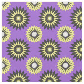 Tissu Motif floral violet continu de fierté non-binaire (Fermer)
