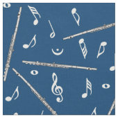 Tissu Motif Flute Music Note (Fermer)