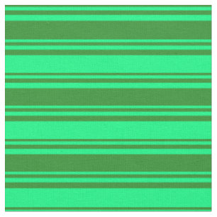 Tissu Motif Forest Green et Green Lines