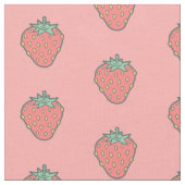 Tissu Motif fraise (Fermer)