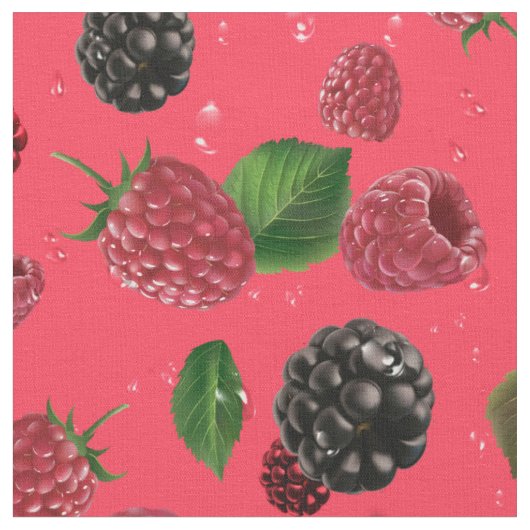 Tissu Motif framboise 1 (Fermer)