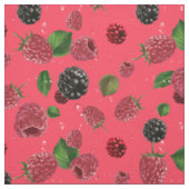 Tissu Motif framboise 1 (Échantillon)