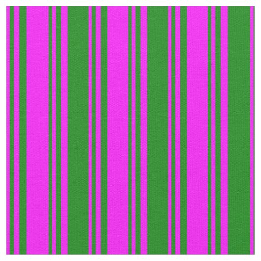 Tissu Motif Fuchsia et vert/rayé (Fermer)
