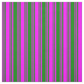 Tissu Motif Fuchsia et vert/rayé (Échantillon)