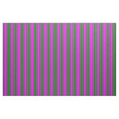 Tissu Motif Fuchsia et vert/rayé (Fat Quarter)