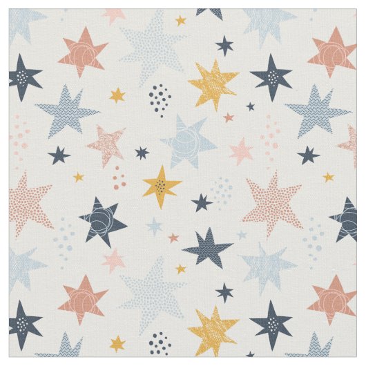 Tissu Motif Fun Star (Fermer)
