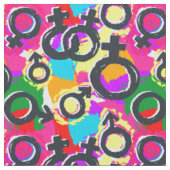Tissu Motif Gay pride de Neon (fermé)