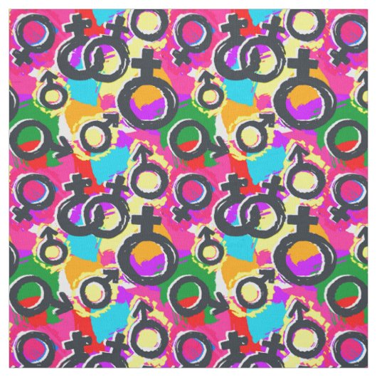 Tissu Motif Gay pride de Neon (Échantillon)