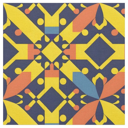 Tissu Motif géométrique abstrait (Fermer)