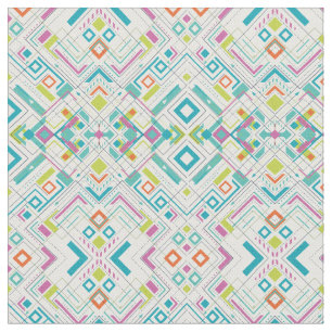 Tissu Motif géométrique abstrait Aztec