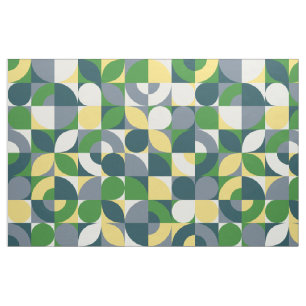 Tissu Motif géométrique abstrait Bauhaus moderne coloré