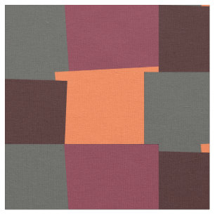 Tissu Motif géométrique abstrait rétro de couleur #6