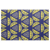 Tissu Motif géométrique Abstrait triangle jaune bleu (Fat Quarter)