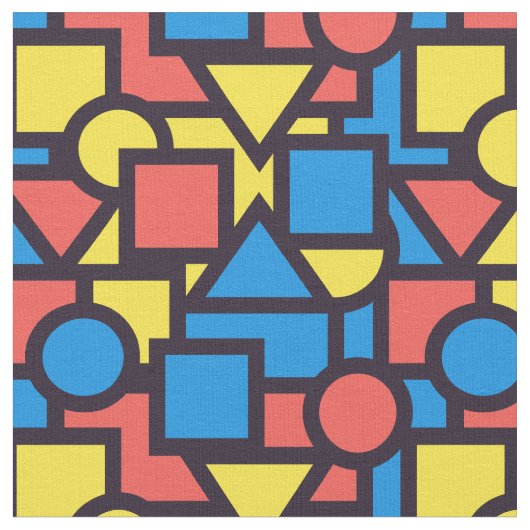 Tissu Motif géométrique coloré (Fermer)