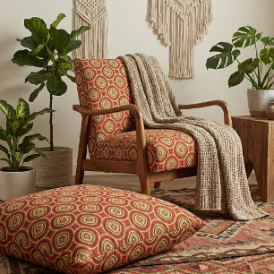 Tissu Motif géométrique en mosaïque orientale vive