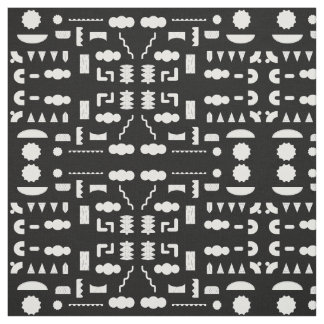 Tissu motif géométrique graphique des années 80