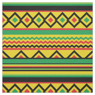 Tissu Motif Géométrique Gras Kente Africain