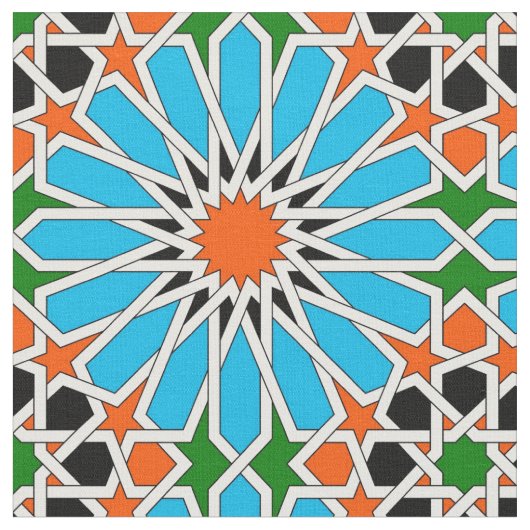 Tissu Motif géométrique islamique (Fermer)