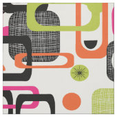 Tissu Motif géométrique moderne du milieu du siècle funk (Échantillon)