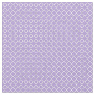 Tissu Motif géométrique Quatrefoil pourpre