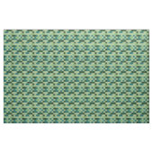 Tissu Motif géométrique sarcelle et vert (Yard)