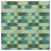 Tissu Motif géométrique sarcelle et vert (Échantillon)
