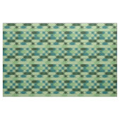 Tissu Motif géométrique sarcelle et vert (Fat Quarter)