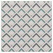 Tissu Motif géométrique turquoise (fermé)
