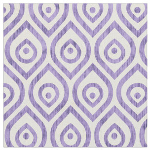 Tissu motif géométrique vintage bleu ogee.