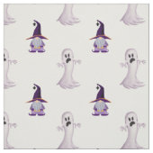 Tissu Motif Ghost Gnome d'Halloween (Échantillon)