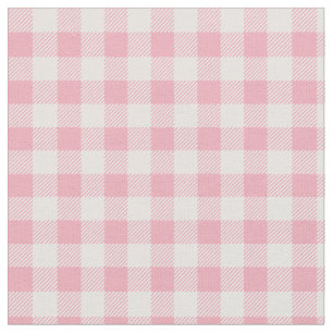 Tissu Motif Gingham Rose Vichy à Carreaux Fille