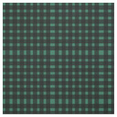 Tissu Motif Gingham Vert Noir  (Échantillon)