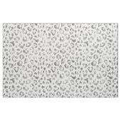 Tissu Motif girly chic d'impression de guépard d'argent (Fat Quarter)