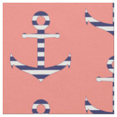 Tissu Motif Girly d'ancre (Fermer)