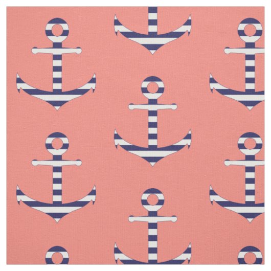 Tissu Motif Girly d'ancre (Échantillon)