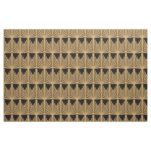Tissu Motif Gold et Black Art Déco (Fat Quarter)