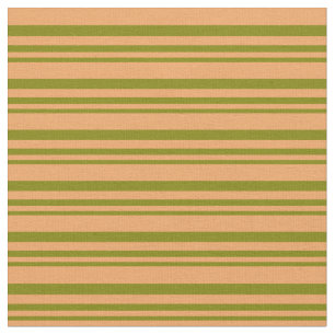 Tissu Motif Grandes vertes et Brown