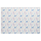 Tissu motif graphique de chatte à aquarelle vive (Fat Quarter)