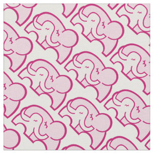 Tissu Motif graphique de rose d'étreinte d'éléphant