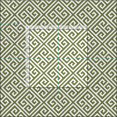 Tissu Motif grec vert olive (Carreau)
