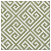 Tissu Motif grec vert olive (Fermer)
