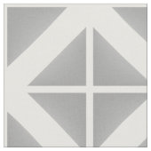 Tissu Motif gris blanc tendance triangles (Fermer)