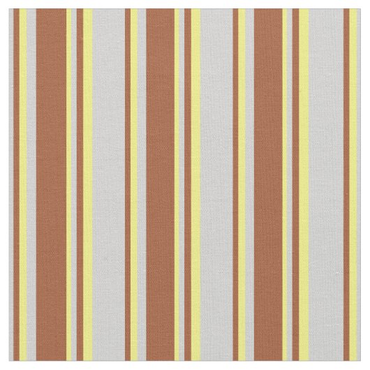 Tissu Motif gris clair, sienne et jaune (Fermer)