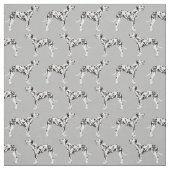 Tissu motif gris de Dalmatie (Échantillon)