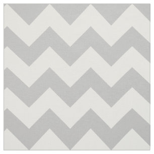 Tissu Motif gris et blanc de Chevron de zigzag
