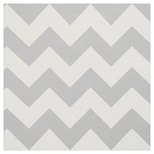 Tissu Motif gris et blanc de Chevron de zigzag (Échantillon)