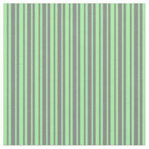 Tissu Motif gris et vert à rayures/rayures